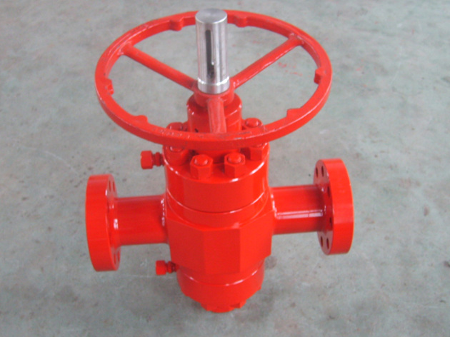 Under guide bar API6A high pressure flat valve